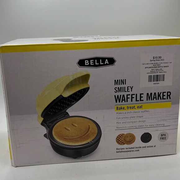 mini smiley waffle maker